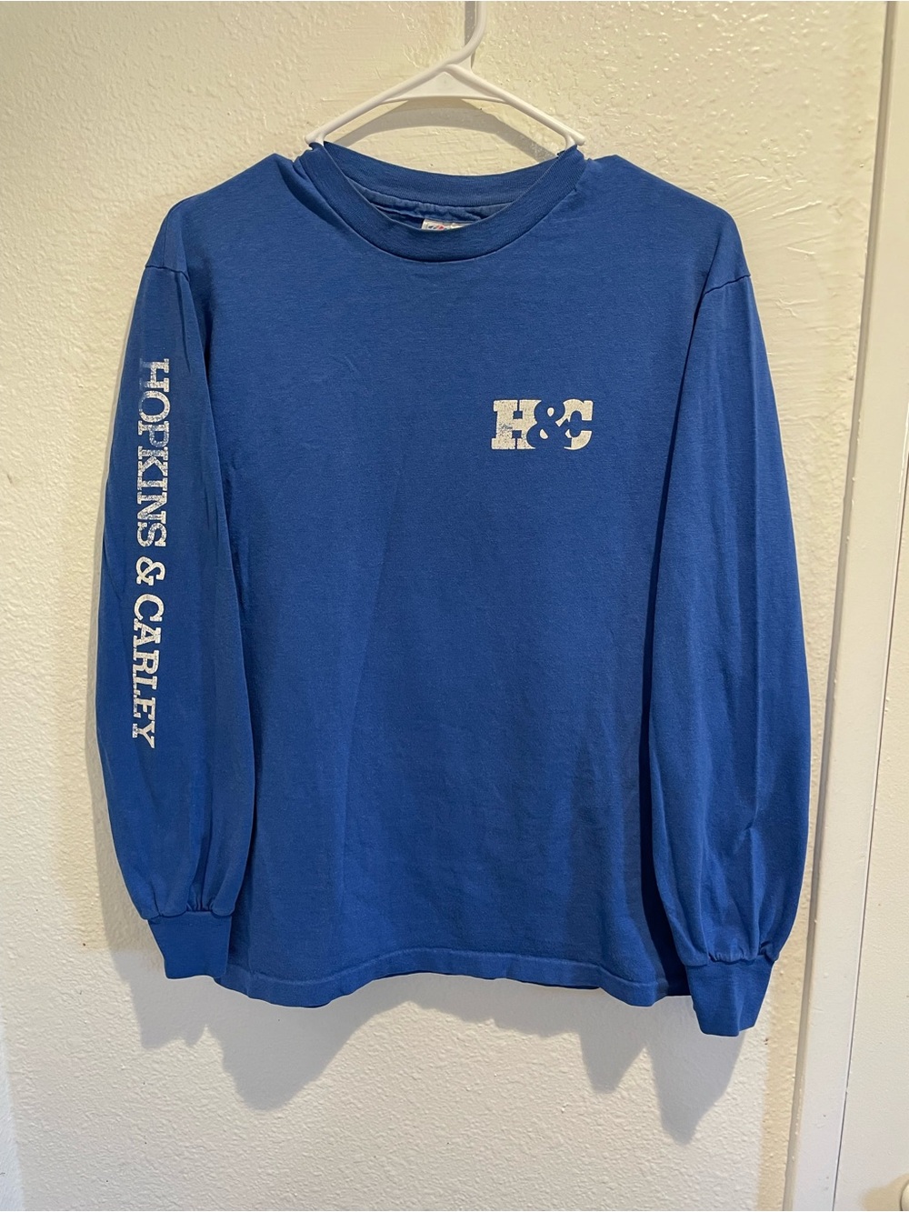 Vtg 80s Hanes Beefy-T Mens M Long Sleeve T Shirt Single Stitch Silicon Valley